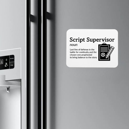 Script Supervisor-definitie - Film 3" x 4" Flex Magneet