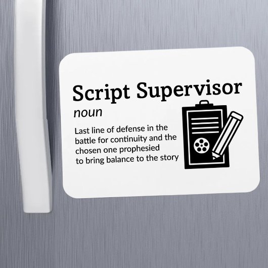 Script Supervisor-definitie - Film 3" x 4" Flex Magneet