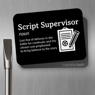 Script Supervisor Definitie - Film 3" x 4" Flex Magneet
