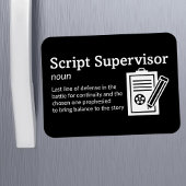 Script Supervisor Definitie - Film 3" x 4" Flex Magneet