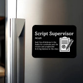 Script Supervisor Definitie - Film 3" x 4" Flex Magneet