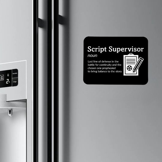 Script Supervisor Definitie - Film 3" x 4" Flex Magneet