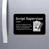 Script Supervisor Definitie - Film 4" x 6" Flex Magneet