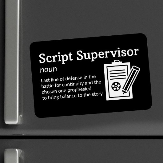 Script Supervisor Definitie - Film 4" x 6" Flex Magneet