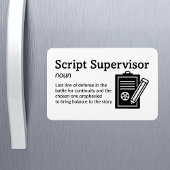 Script Supervisor Definitieset Life 4" x 6" Flex Magneet