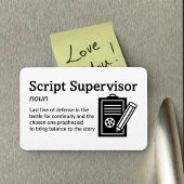 Script Supervisor Definitieset Life 4" x 6" Flex Magneet