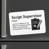 Script Supervisor Definitieset Life 4" x 6" Flex Magneet