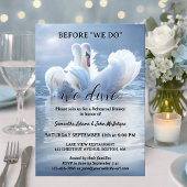 Script Swan Lake Wedding Rehearsal Dinner Kaart