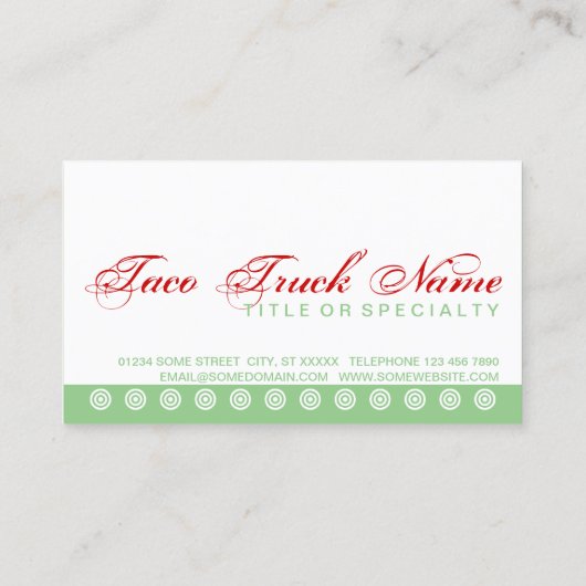 script TACOS klantenloyaliteitenkaart Klantenkaartje (Achterkant)