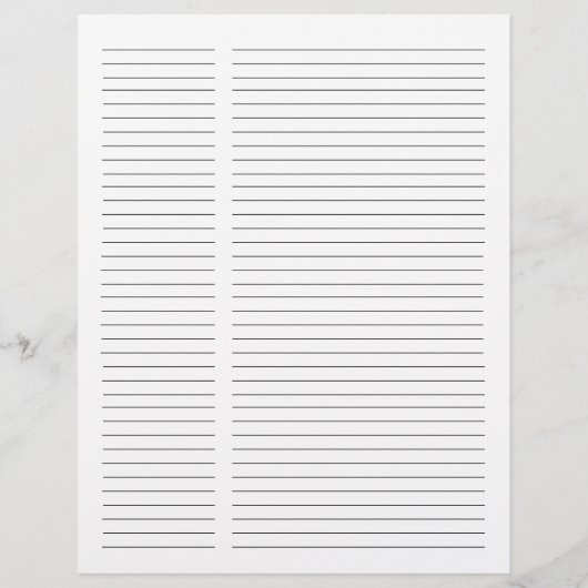 Script Taupe Metallic Goud Monogram Recept (Achterkant)