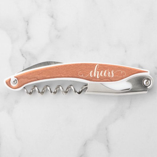 Script Terra Cotta Kurkentrekker Bottle Open (Achterkant)