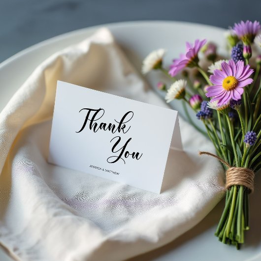 Script Thank Card for Couples Bedankkaart