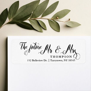 Script The Future Mr en Mrs. Etiket