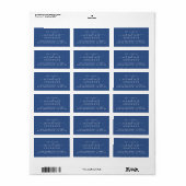 Script Toekomst Meneer Mevrouw Klassiek Blauw Reto Etiket (Full Sheet)
