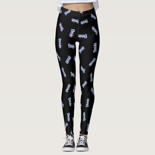 Script Transgender Pride Leggings (Voorkant)