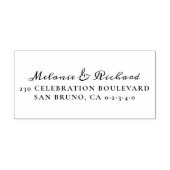 Script Trouwnamen Retouradres Rubberstempel (Afrduk)