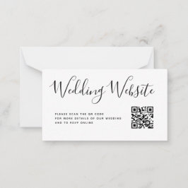 Script Trouwwebsite Details QR Code Bijlage Notitiekaartje