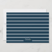 Script Turquoise en Blauwe Foto Afstudeerfeest Kaart (Achterkant)