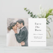 Script Two Foto Bewaar de Datum  Save The Date (Staand voorkant)