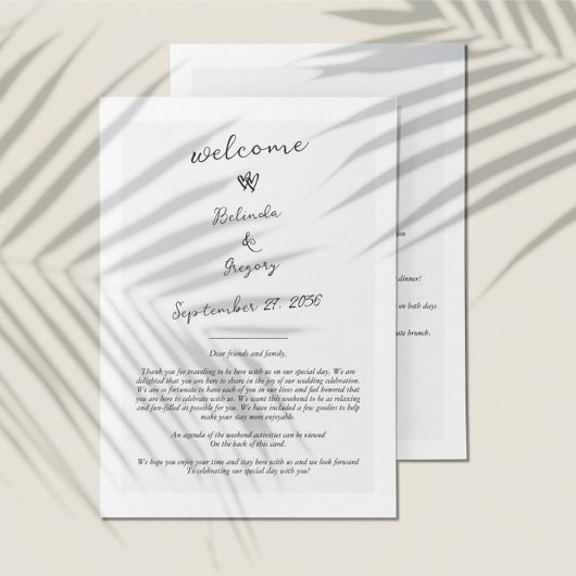 Script Typografie Huwelijksprogramma Route Programmakaart