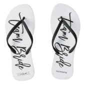 Script Typografie "Team Bride" Teenslippers (Voetbed)