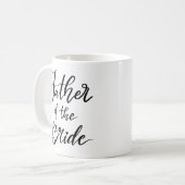 Script Vader van de bruid typografie bruiloft Koffiemok (Voorkant links)