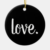 script van chic LOVE. Keramisch Ornament (Voorkant)