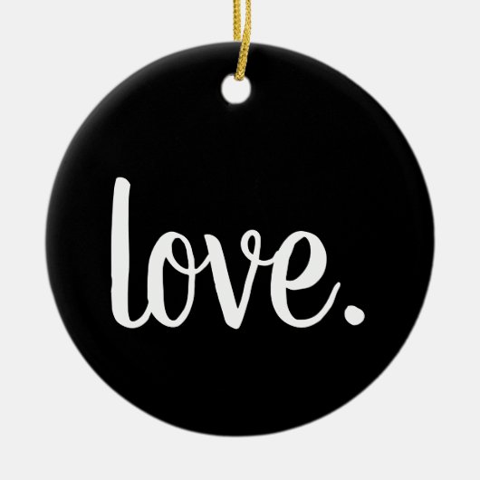 script van chic LOVE. Keramisch Ornament (Voorkant)