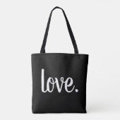 script van chic LOVE. Tote Bag (Achterkant)