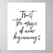 Script Vertrouw op de magie van het nieuwe begin W Poster (Voorkant)