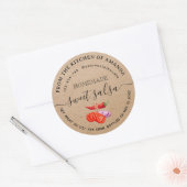 Script Vintage Kraft Homemade Tomato Salsa Label  (Envelop)