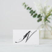 script visitekaartje (Staand voorkant)