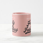 script voor 40 en fantastische verjaardagscourant mok (Midden)