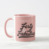 script voor 40 en fantastische verjaardagscourant mok (Links)