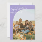 Script 'Voor altijd ons' Violet Valentijnsfoto Feestdagenkaart (Voorkant)
