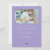 Script 'Voor altijd ons' Violet Valentijnsfoto Feestdagenkaart (Achterkant)