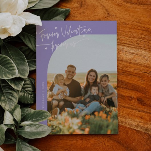 Script 'Voor altijd ons' Violet Valentijnsfoto Feestdagenkaart