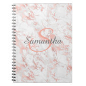  script voor Blush Marble Notitieboek (Voorkant)