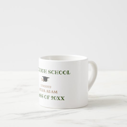 Script voor eindexamenfeest van afstuderende midde espresso kop (Voorkant rechts)