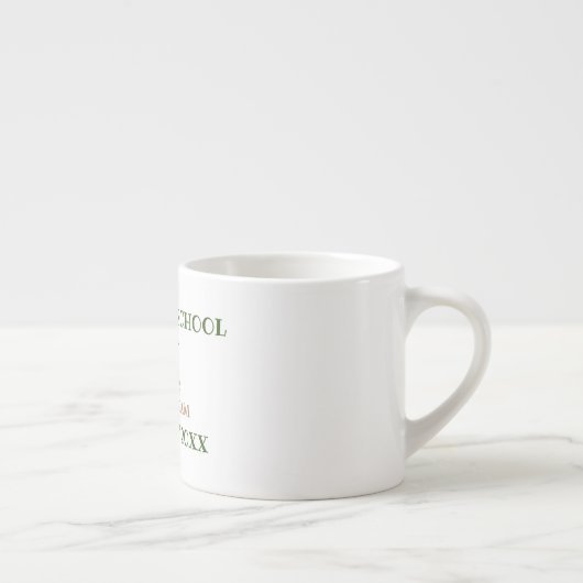 Script voor eindexamenfeest van afstuderende midde espresso kop (Rechts)