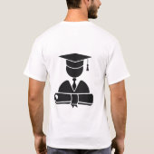 Script voor eindexamenfeest van middelbare school t-shirt (Achterkant)