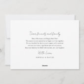 Script Vrolijk en getrouwde Pas getrouwd Foto Kers Feestdagenkaart (Achterkant)