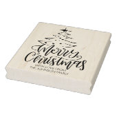 Script Vrolijk Kerstfeest met liefde, familie groo Rubberstempel (Stempel)