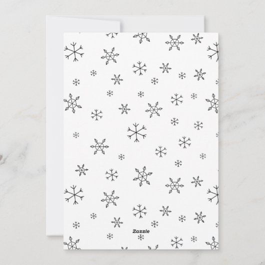 Script Vrolijk Kerstfeest van onze nieuwe thuisfot Feestdagenkaart (Achterkant)