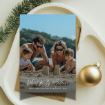 Script Wat echt belangrijk is Strandfoto Kerstmis Feestdagenkaart<br><div class="desc">Leg de essentie van het seizoen vast met een kaart die de nadruk legt op "What Really Matters". Dit oprechte ontwerp is voorzien van serene strandfoto's, perfect voor koppels of familieherinneringen aan de oceaan. Met een elegant script en kalligrafie combineert het prachtig een modern gevoel aan zee met zinvolle vakantiegroeten....</div>