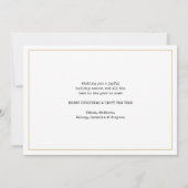 Script wat een jaar! 12 Foto Collage Goud & Wit Feestdagenkaart (Achterkant)