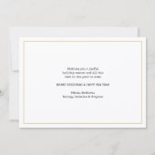 Script wat een jaar! 12 Foto Collage Goud & Wit Feestdagenkaart (Achterkant)