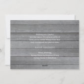 Script wat een jaar! 12 foto Collage grijs hout Feestdagenkaart (Achterkant)