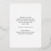 Script wat een jaar! 15 Fotocollage en bijschrifte Folie Feestdagenkaart (Achterkant)