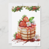 Script Watercolor Berry sweet Baby shower Kaart (Achterkant)